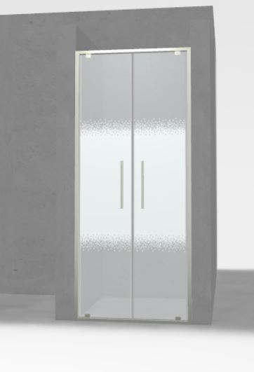 Riga 2B 70 Porte de douche Porte de douche avec 2 heurtoirs